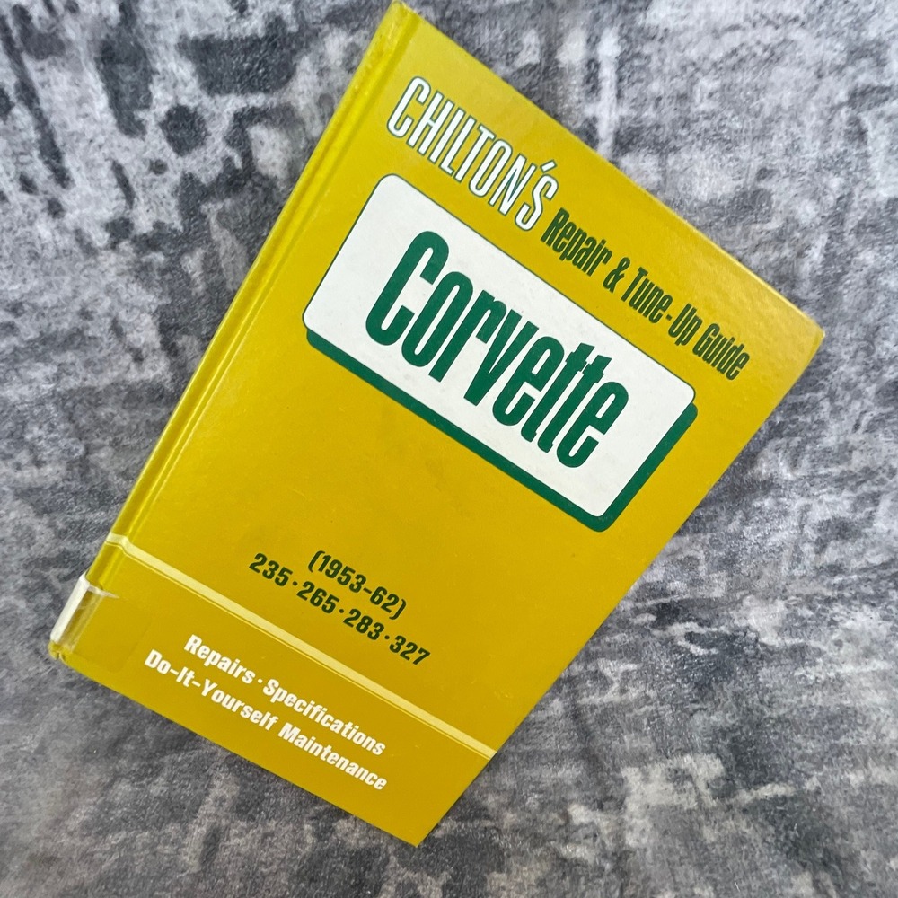 Chilton Corvette Repair Tune-Up Guide 1953-62 Manual 1971 Edition Yellow